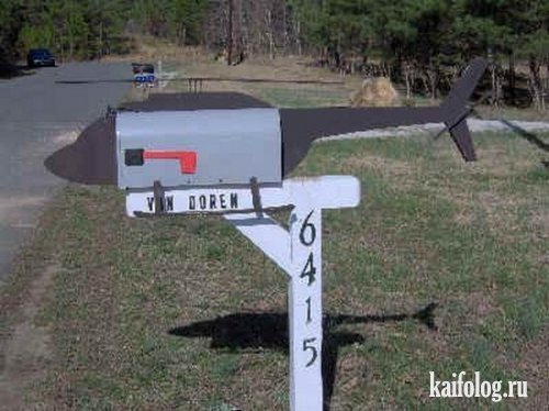 Самые нелепые почтовые ящики (32 фото)