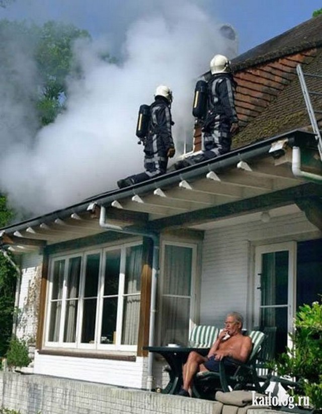 Пожарники жгут (40 фото)