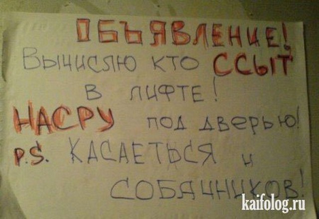 Чисто русские объявления и надписи (45 фото)