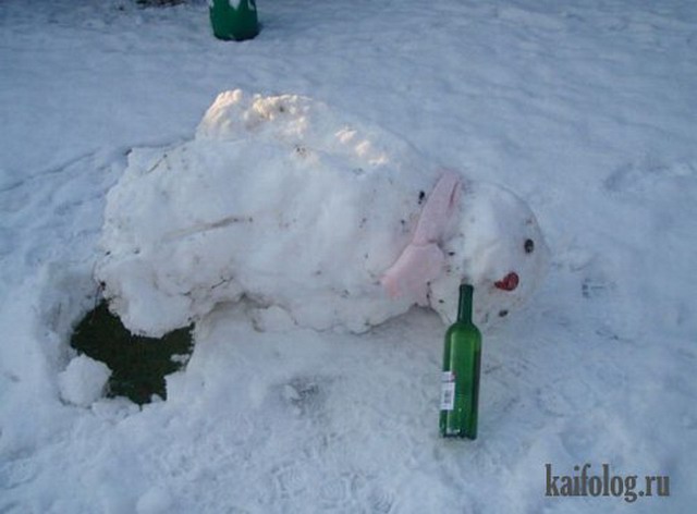 Пьяные снеговики (25 фото)
