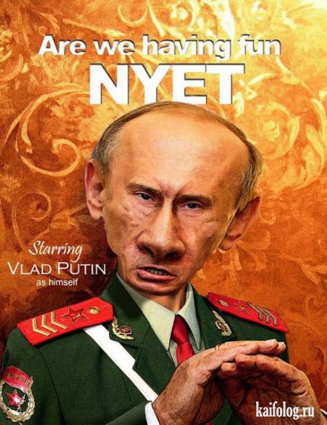 Фотожабы на Путина (15 фото)