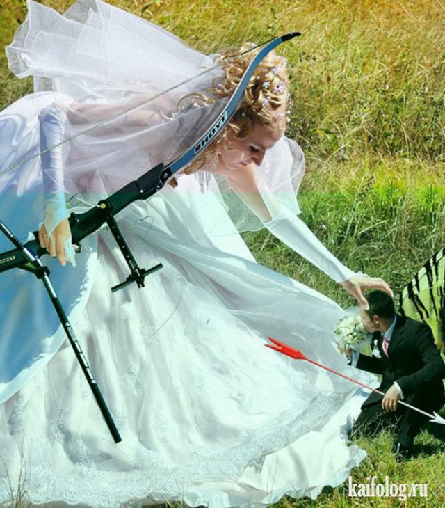 Прикольный свадебный фотошоп (27 фото)