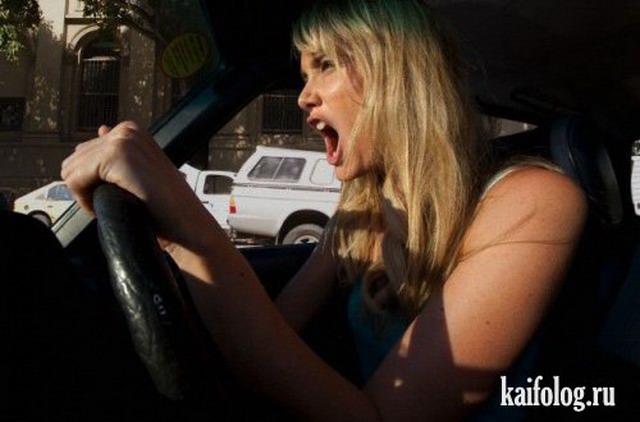 О чем говорят водители в пробках (55 фото)