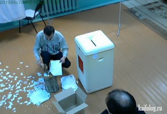 Приколы с выборов президента 04.03.2012 г. (45 фото)