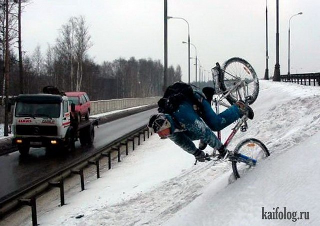 Велосипедисты-неудачники (50 фото)