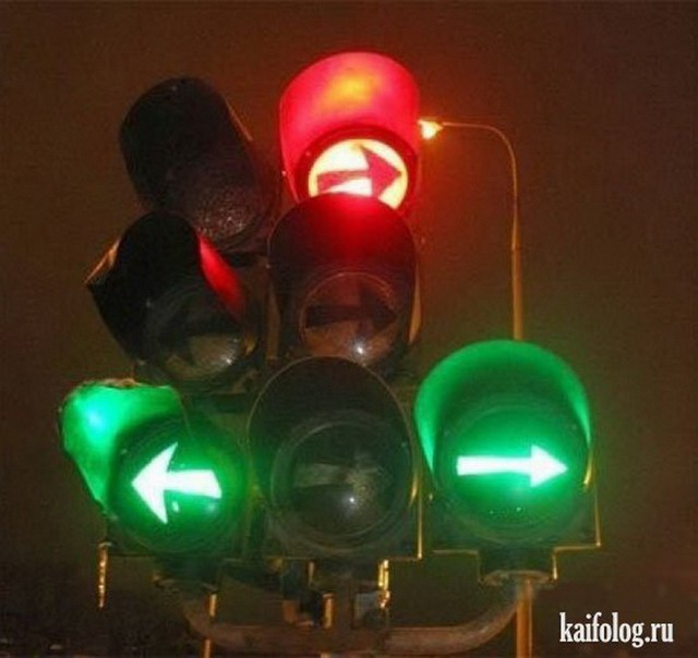 Прикольные светофоры (45 фото)