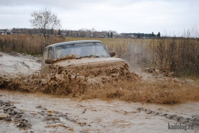 Приколы с грязными авто (50 фото)