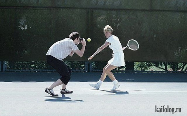 Прикольный теннис (70 фото)