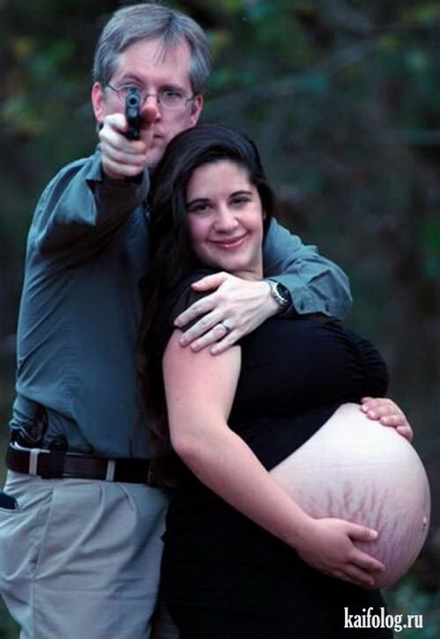 Прикольные фото беременных (40 фото)