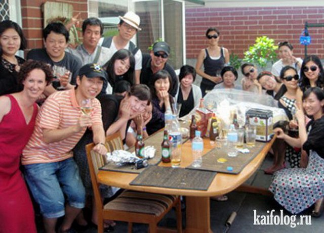 Пьяные корейцы (50 фото + видео)