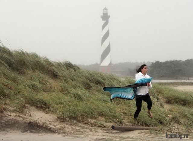 Не все боятся урагана Sandy (60 фото)
