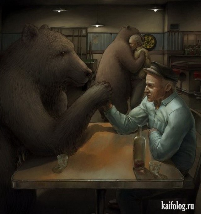 Картинки и карикатуры про медведей (60 картинок)