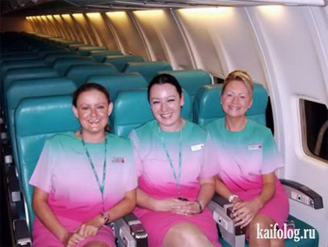 Прикольные стюардессы (45 фото)