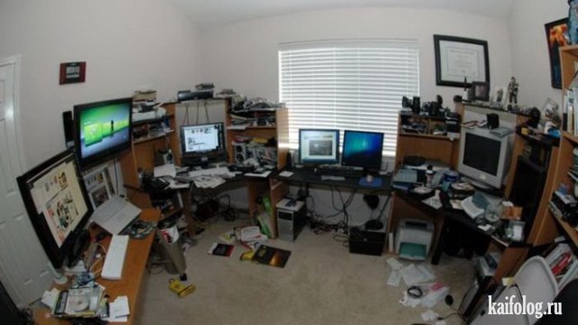 Рабочие места геймеров и программистов (40 фото)