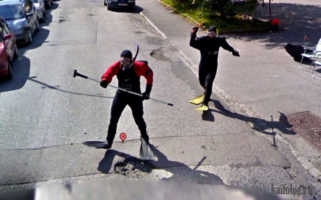 Приколы Google Street View. Часть - 2 (50 фото)