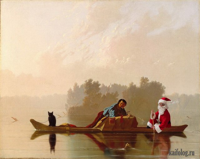 Santa Classics или Санта-Клаус на известных картинах