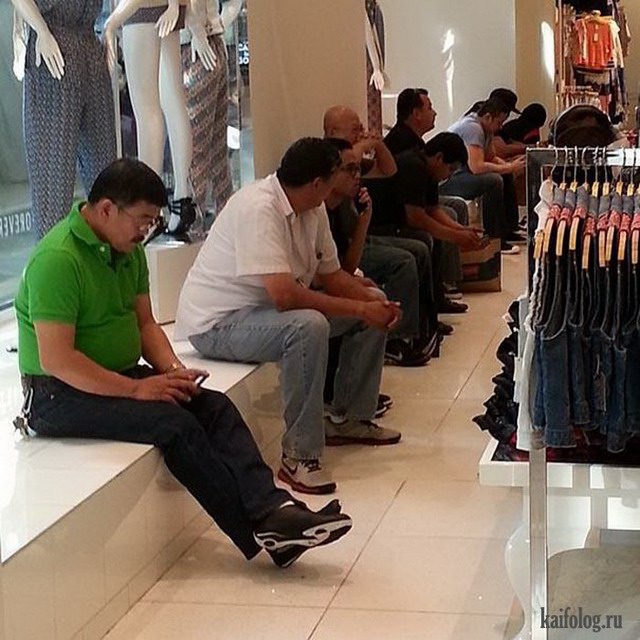 Мужчины и шоппинг (35 фото)