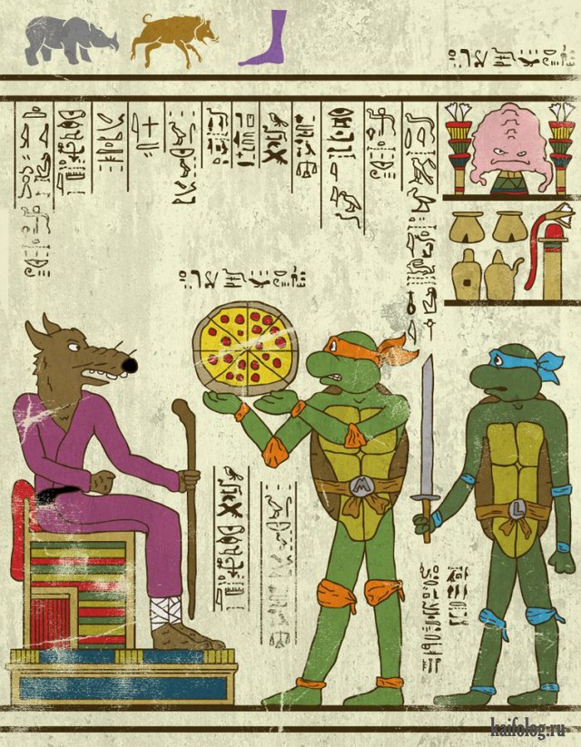 Супергерои в древнем Египте (10 картинок)