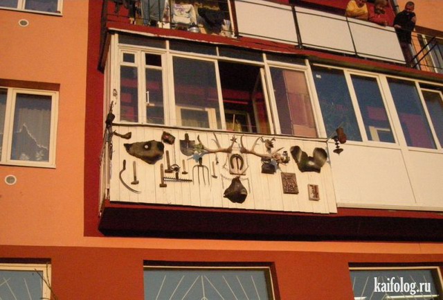 Смешные балконы (50 фотографий)