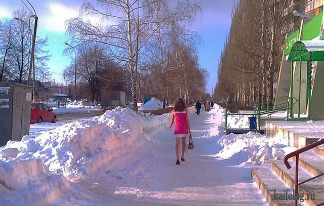Снежные девушки (45 фото)