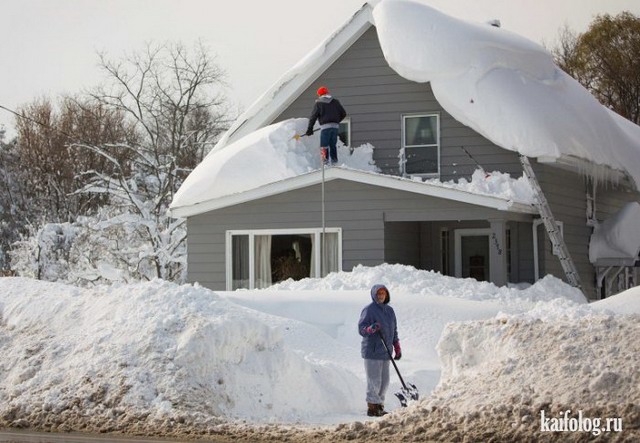 Зима напала на Америку (50 фото)