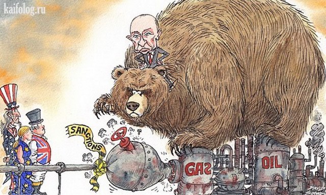 Иностранные карикатуры о России (55 картинок)