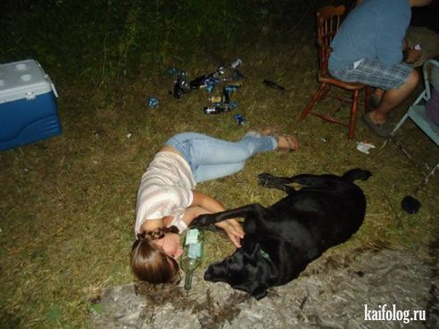 Приколы про пьяных девушек (45 фото)