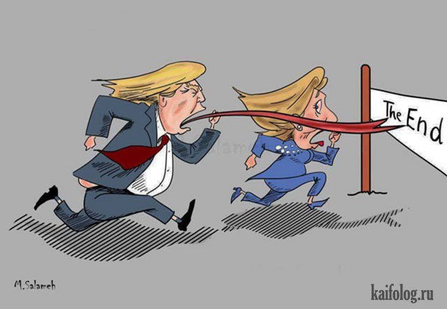 Карикатуры на Трампа (40 картинок)