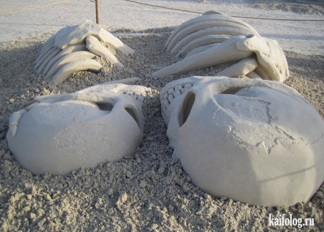 Фигуры из песка (40 фото)