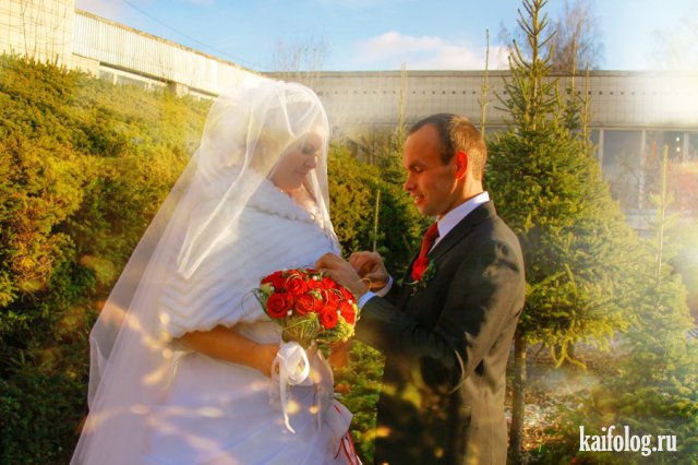Гениальные свадебные фото (50 фото и видео)