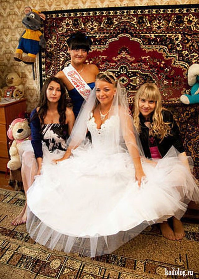 Ужасы и приколы русских свадеб (45 фото)