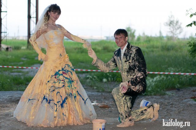 Ужасные и прикольные свадебные фото (50 штук)
