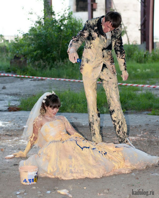 Ужасные и прикольные свадебные фото (50 штук)