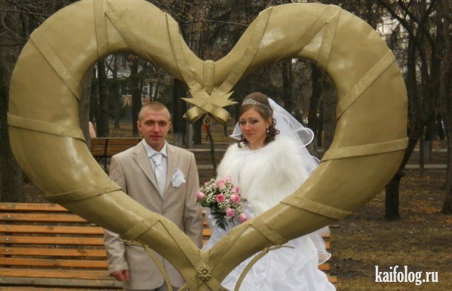Свадебные фото бывают разные (50 приколов)