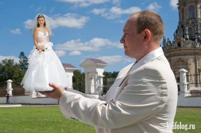 Дебильный свадебный фотошоп (50 приколов)