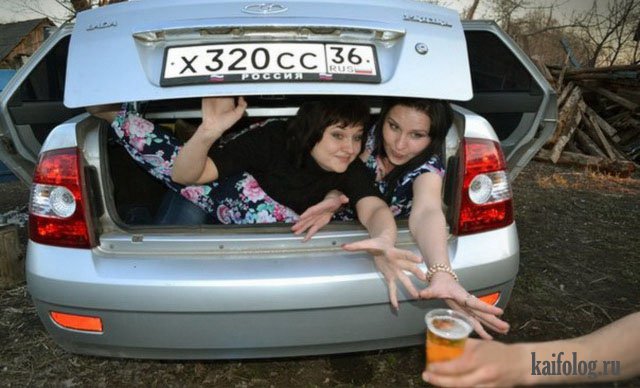 Прикольные одноклассники и их авто (60 фото)