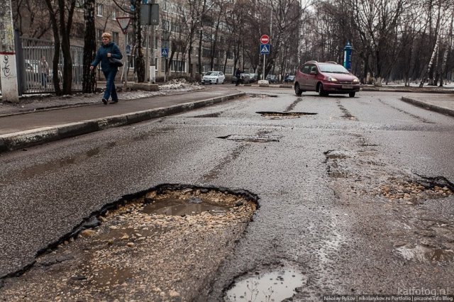 Весенний дорожный кошмар в России (45 фото)