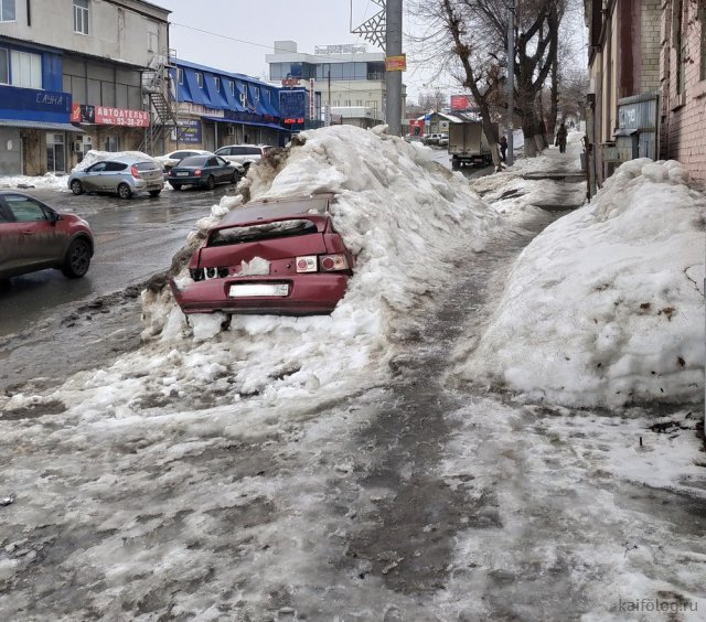 Весенний дорожный кошмар в России (45 фото)
