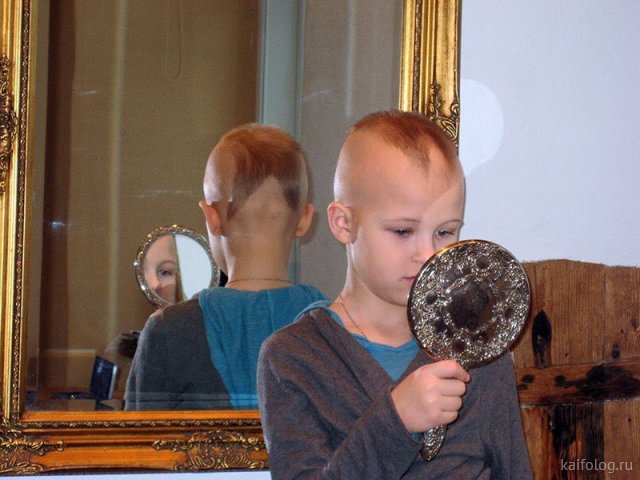 Сам себе парикмахер. Великий карантин, день первый (30 фото)