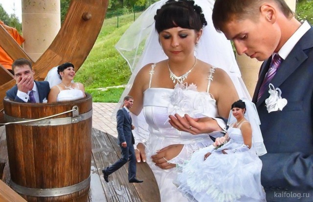 Странные свадебные фото (40 штук)