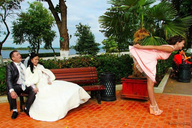 Странные свадебные фото (40 штук)