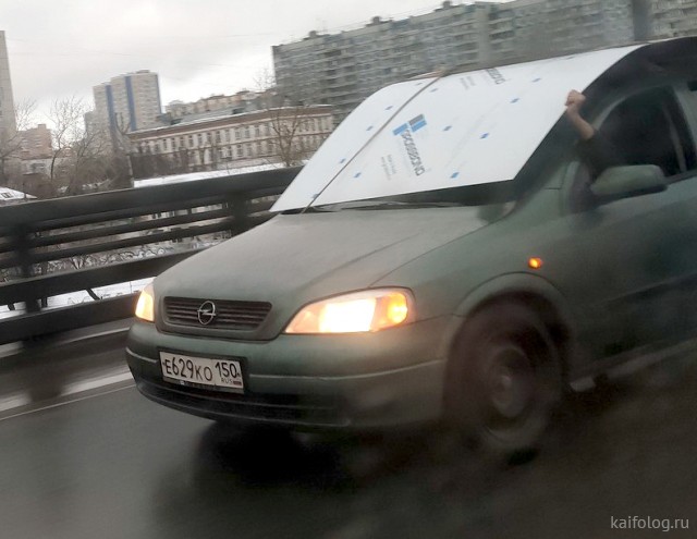 Русские авто-приколы (55 фото)