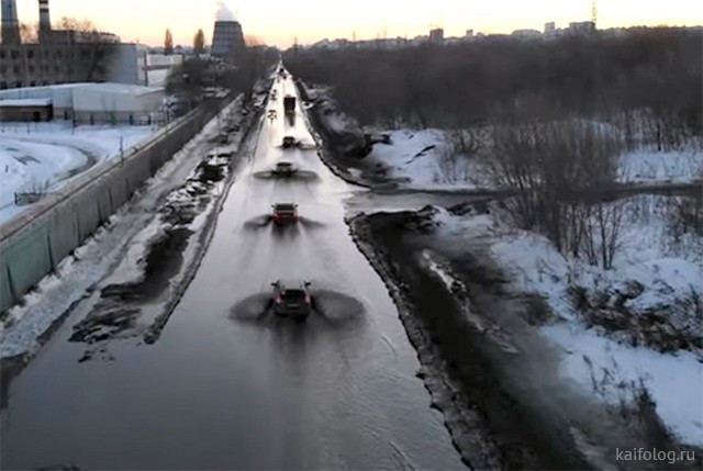 Ужасы российских дорог (40 фотографий)
